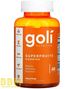 Goli Nutrition, Superfruit Gummies, Mixed Fruit, 60 Pieces