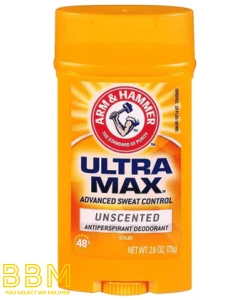 Arm & Hammer Ultra Max Solid Antiperspirant Deodorant, Unscented (Long Lasting) 73G Arm & Hammer Ultra Max Solid Antiperspirant Deodorant, Unscented (Long Lasting) 73G